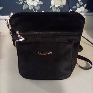 Baggalini Black Velvet Purse